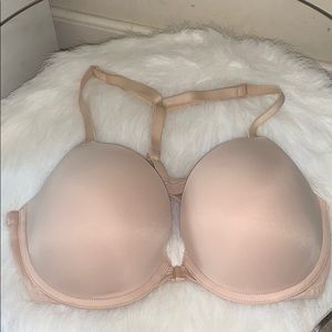 Nude beige pink push-up 34D tback bra
